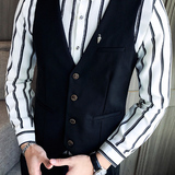 Y8749-VQ型男雅痞风休闲马甲小外套经典单排扣时尚小马甲潮P50，男装背心/马甲，星座717A