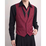 QS806*个性领带装饰V领马甲外套KTV演出服潮马甲P55，男装背心/马甲，星座717A