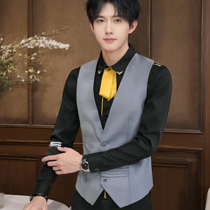 QS793*男士休闲马甲夜店酒吧KTV马甲工作服P50图片