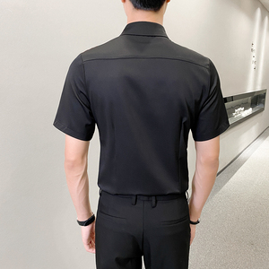 LT137*2023学院风DK制服JK短袖衬衫领带男短袖衬衣休闲衬衫P45图片