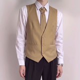 QS806*个性领带装饰V领马甲外套KTV演出服潮马甲P55，男装背心/马甲，星座717A