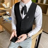 8751*马甲男潮收腰夜店酒吧ktv工作服休闲背心P50，男装背心/马甲，星座717A