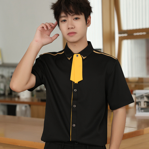 LT136*夜店酒吧KTV男短袖衬衫学生班服活动团体队服P40图片