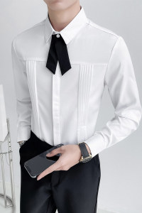 LT140 *男夜店酒吧KTV长袖衬衫工作服英伦风衬衫P50图片