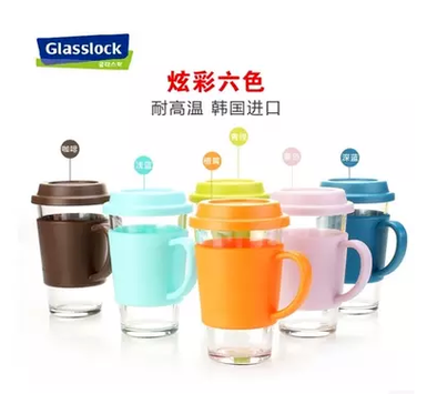 glasslock韩国钢化耐摔玻璃杯