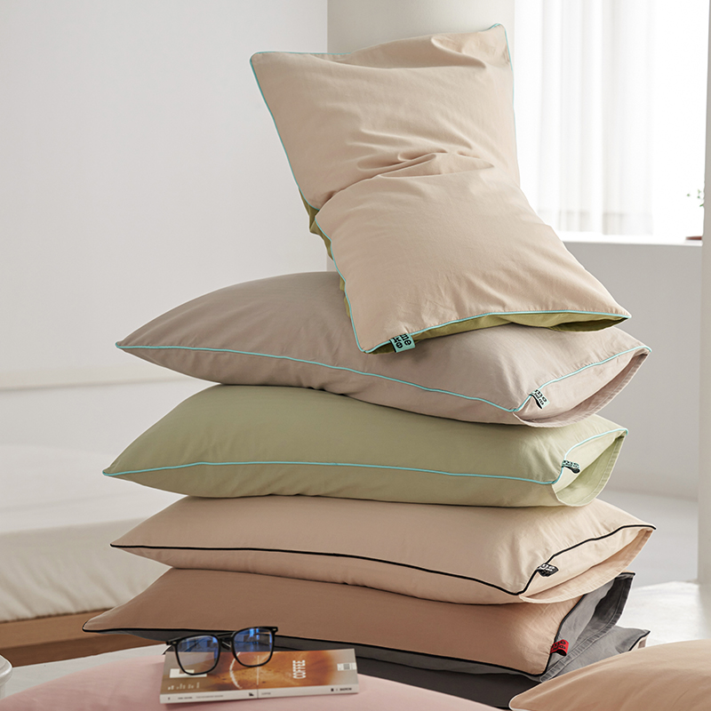 纯棉枕套100S长绒棉磨毛枕套