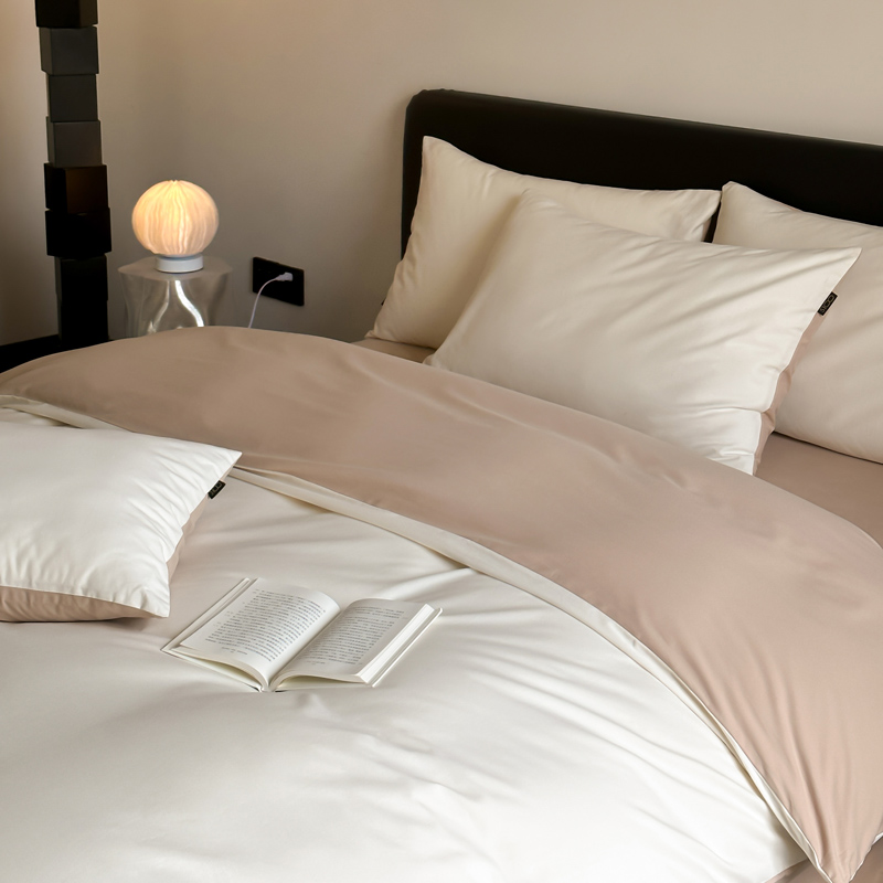 肥子妈经典款S100纯棉简约纯色磨毛款四件套纯棉全棉床单被套床品