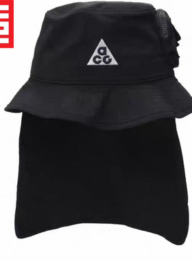 Nike耐克男女大儿童款ACG渔夫运动可拆卸户外遮阳帽子 FQ6798-010