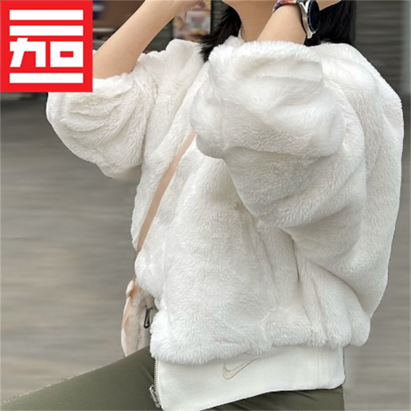 短款立领双面穿保暖毛绒宽松休闲