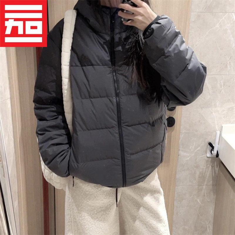 防风连帽保暖运动休闲轻薄羽绒服