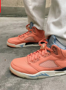 Air Jordan 5男款AJ5联名兰尼高中气垫经典休闲篮球鞋 CD2720-400
