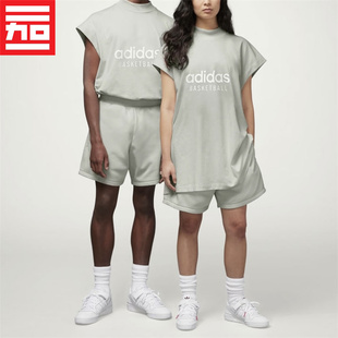 背心T恤IA3443 Logo无袖 IA3444 潮流宽松经典 Adidas阿迪达斯男女款