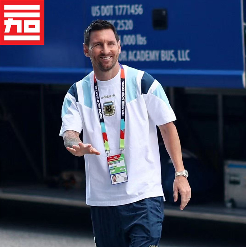 Adidas阿迪达斯阿根廷队足球T恤