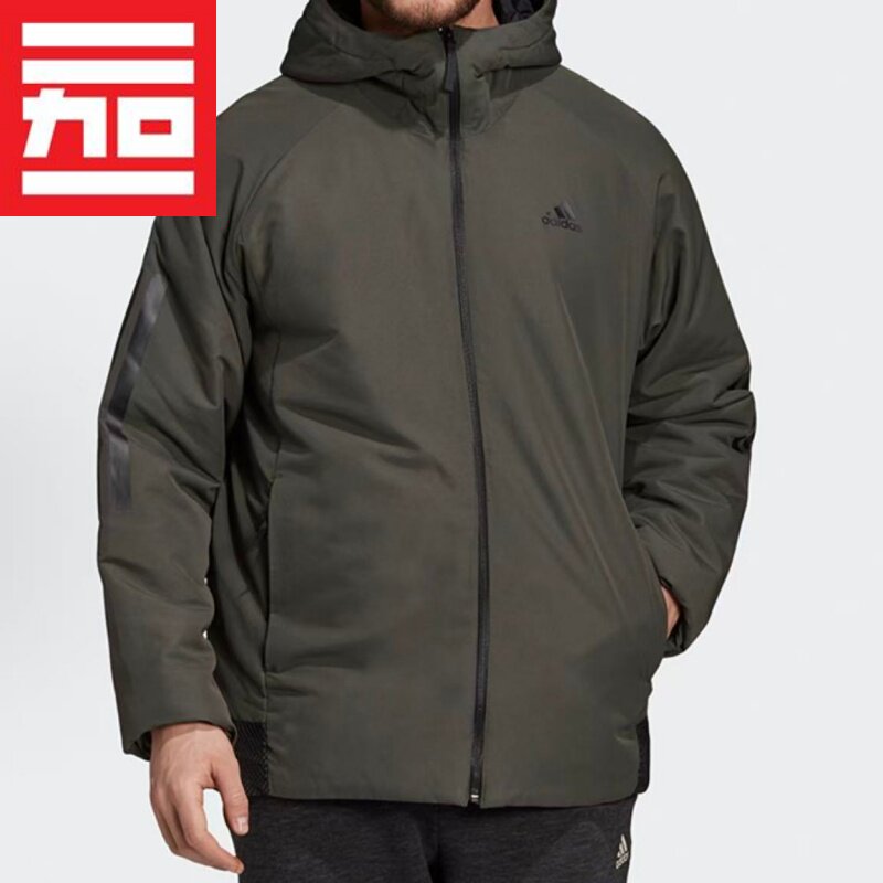 Adidas阿迪达斯男子保暖连帽棉服