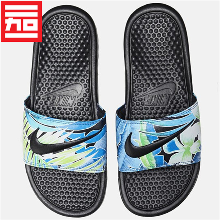 耐克NIKE耐克轻便花卉休闲拖鞋