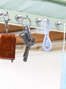 磁铁挂钩门后挂冰箱磁力粘钩宿舍铁架挂衣钩无痕不锈钢壁挂免打孔