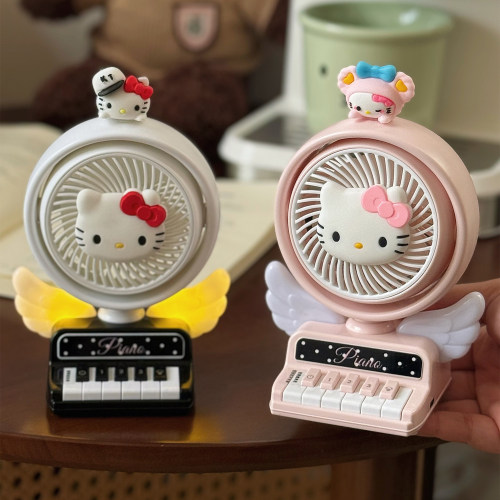 创意可爱少女心学生usb充电风扇
