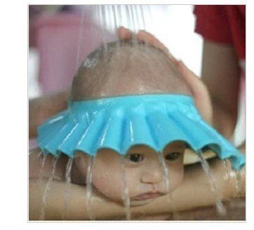 可调节宝宝洗发帽新款加厚糖果色儿童洗头帽婴儿浴帽带护耳