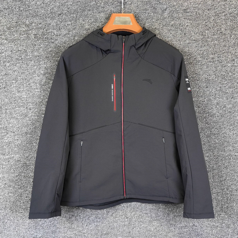 安踏正品女装2025秋新款休闲百搭综训梭织运动连帽上衣162537607N