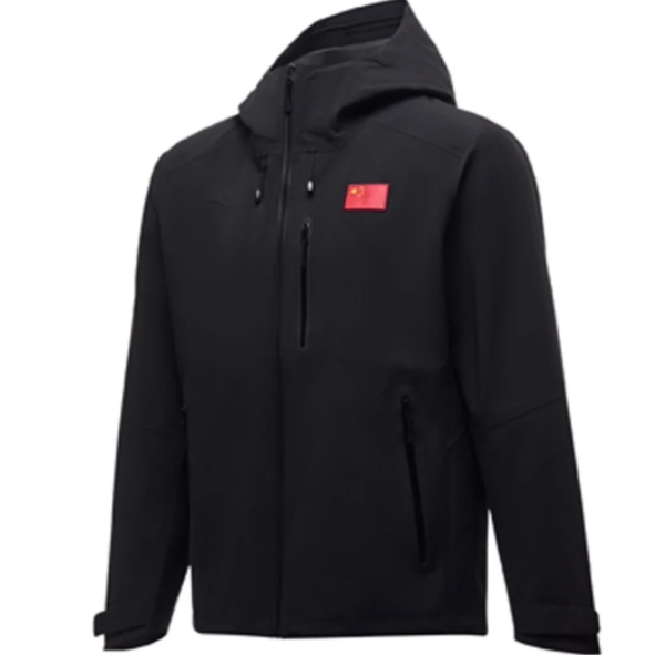 安踏正品2025冬款国家队赞助连帽跑步冲锋衣452540106/462540106