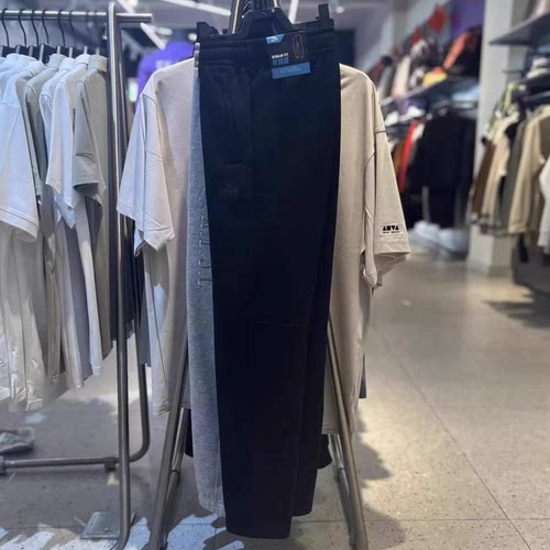 安踏正品男裤2024冬新款综训加绒收口休闲针织运动长裤152447326N