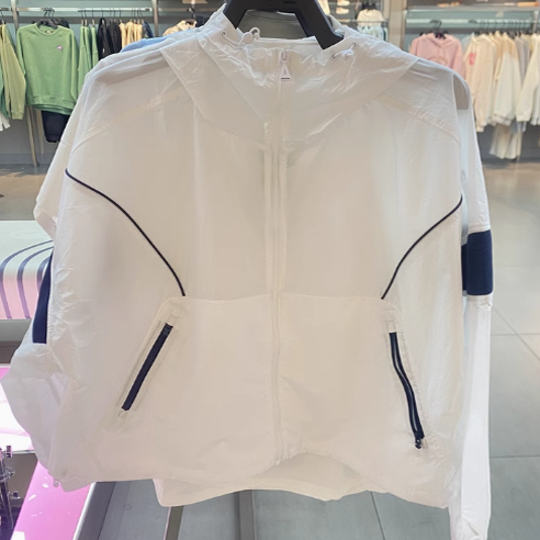 安踏正品女装2025夏新款时尚生活潮连帽梭织运动单风衣162528616