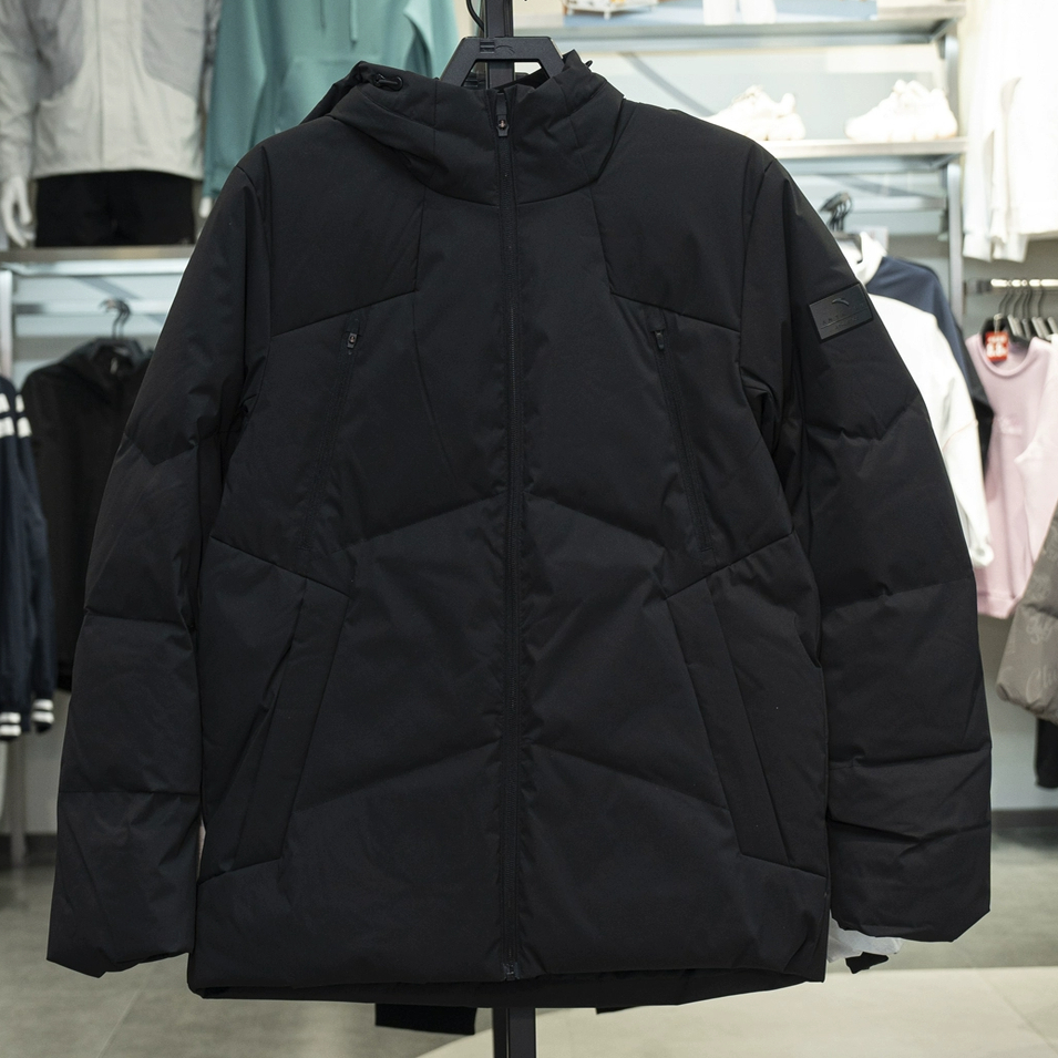 安踏正品综训男短款羽绒服2025冬新款六度芯舒适羽绒服152547919N