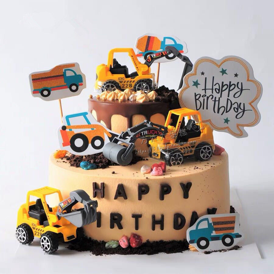 上海BAXI冰淇淋生日网红工程车推土机吊车挖掘机铲车男孩水果蛋糕,零食/坚果/特产,生日/节日蛋糕,淘宝优惠券,粉丝福利购,淘宝优惠卷