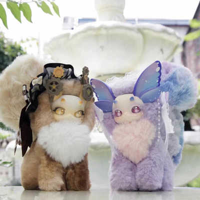 兔兔龙猫猫龙魔法学院摆件