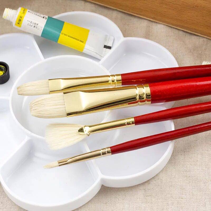 温莎牛顿水洗猪鬃画家专用油画笔套装美术油画专业猪毛硬毛画笔