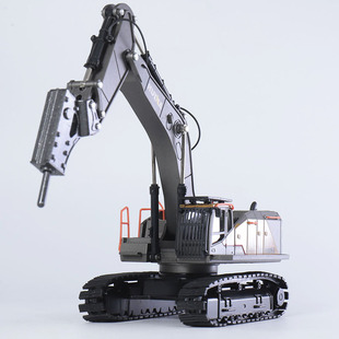 汇纳合金破碎机玩具儿童仿真工程车模型男孩机械摆件1：50挖掘机