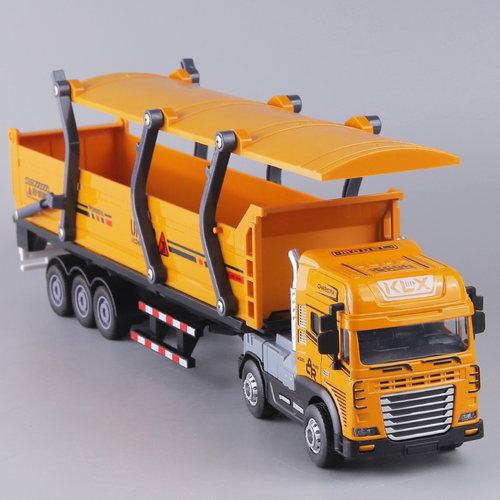 加长大号声光合金运输车儿童惯性