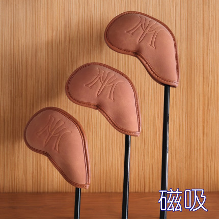M高尔夫铁杆套磁吸复古磨砂耐久亚光黑轻奢橙搭配角度挖起杆套