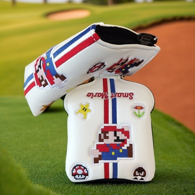 个性高尔夫推杆套卡通绣花磁吸