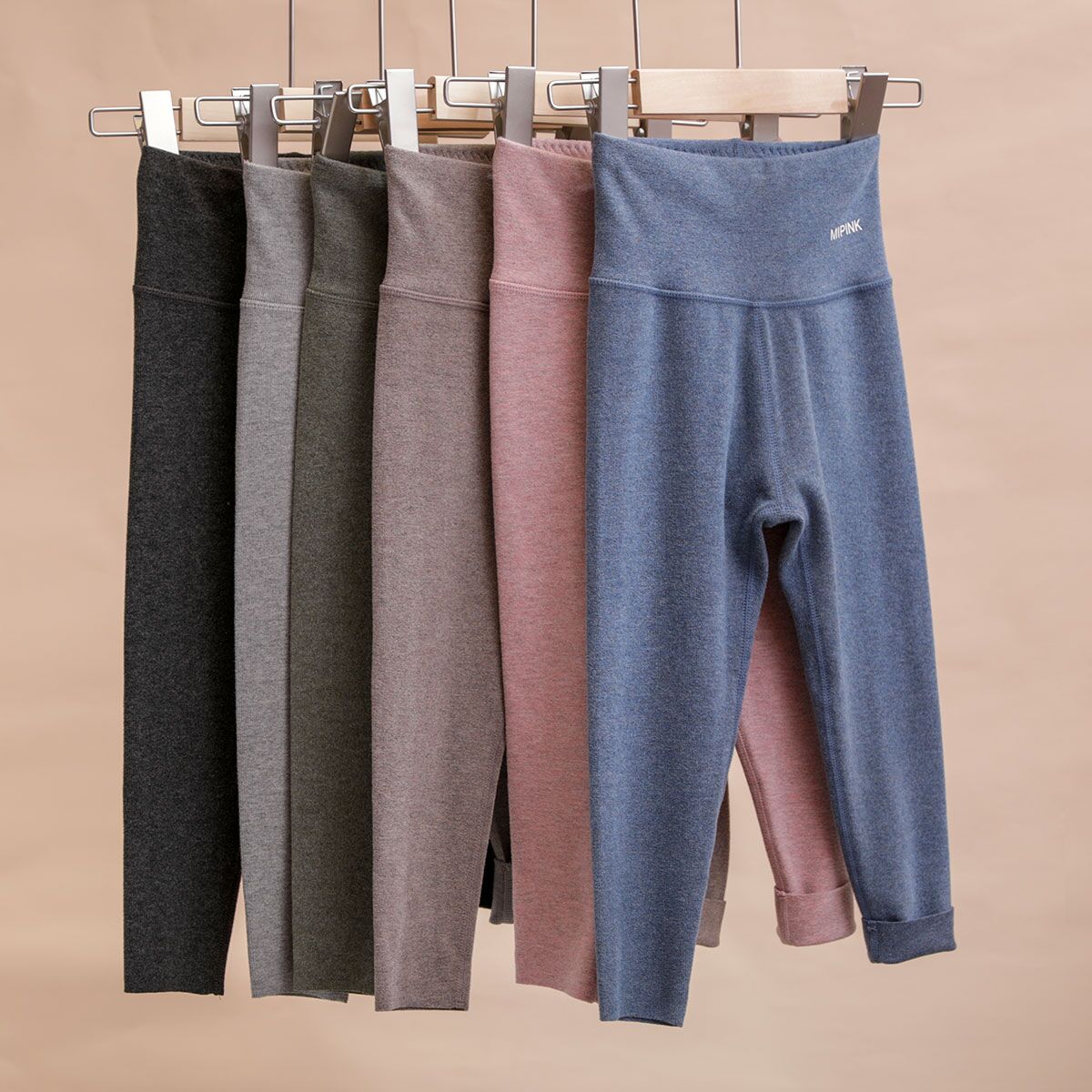 Mipink果果高腰护肚保暖裤