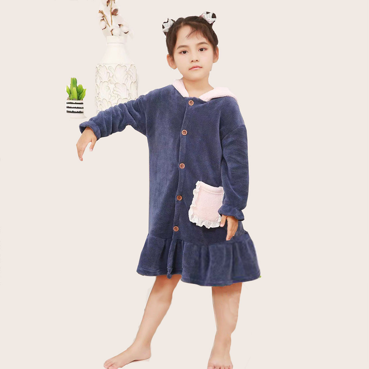 清仓卡布丢丢儿童浴袍