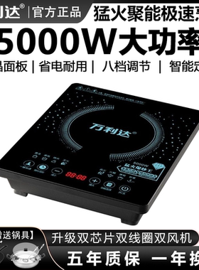 工厂直销电磁炉5000W大功率多功能防水智能火锅家用包邮