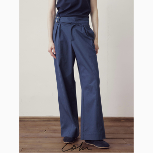 COLN自带腰带直筒宽松休闲裤 切换 轻轻1系便完成了从慵懒到利落