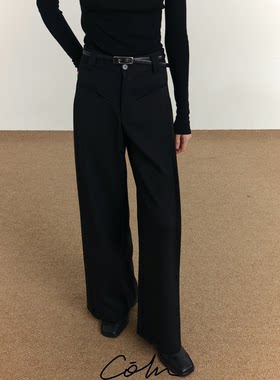 裤装设计从不妥协口袋西装阔腿裤