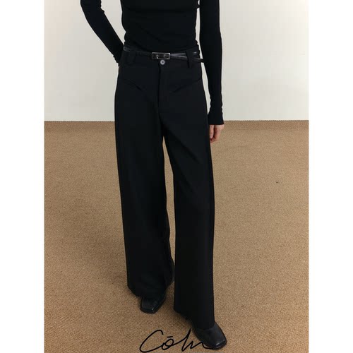 裤装设计从不妥协口袋西装阔腿裤