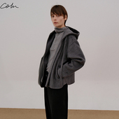 COLN在连帽卫衣双面羊毛呢大衣面前所有冬日外套臃肿问题1键解决