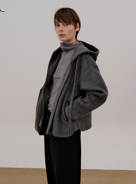 COLN在连帽卫衣双面羊毛呢大衣面前所有冬日外套臃肿问题1键解决