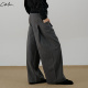 COLN秋冬极简风宽松长西裤 而且得宽宽大大才够安心