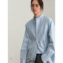 COLN无需繁锁用衬衫 将秋日氛围随身携带 定义秋日氛围圆领宽松衬衫