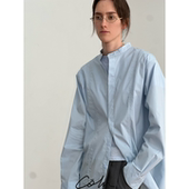 COLN无需繁锁用衬衫 将秋日氛围随身携带 定义秋日氛围圆领宽松衬衫