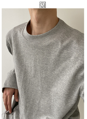 COLN 基础纯色加厚长袖打底T恤