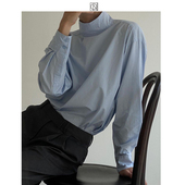 你值得拥有立领套头衬衫 COLN它简单 很像你 这样 清澈 带点浪漫