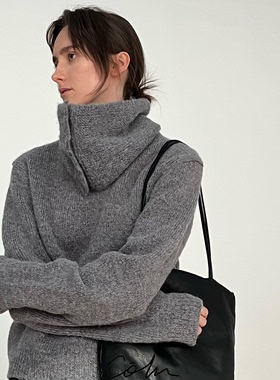 COLN没错买围脖两件套短款毛衣就送系扣围脖简直1件的钱2件的时髦