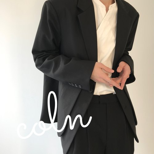 COLN秋季休闲假两件宽松西装