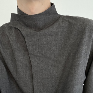 衬衫 半高领长袖 才知道1见钟情是怎么回事 遇见需要社交距离 COLN